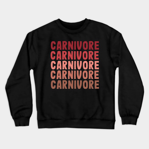 Carnivore beef chart Crewneck Sweatshirt by Purrfect Corner